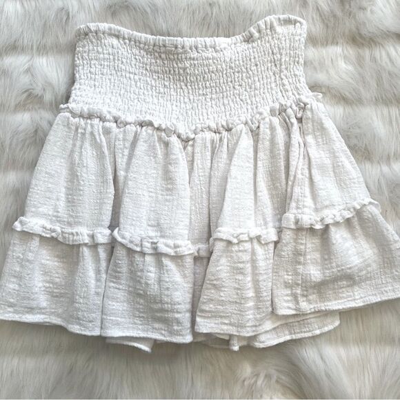 Olivaceous Cotton Tiered Mini Skirt Set (M) - Picture 12 of 13